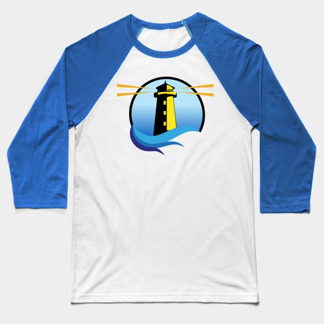 The Real Way Foundation Lighthouse Graphic Baseball T-Shirt by The Real Way Foundation